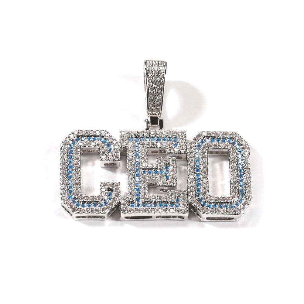 Custom A-Z baguette diamond custom Letters numbers Initial Charm pendant hollywood celebrity jewelers jewelry hip hop diamond necklace chain