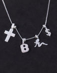 custom alphabet letter bubble nano greg yuna diamond silver white gold celebrity jewelers ifandco