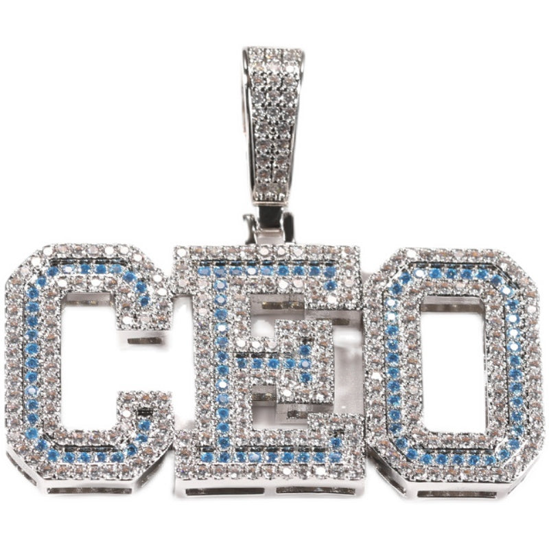 Custom A-Z baguette diamond custom Letters numbers Initial Charm pendant hollywood celebrity jewelers jewelry hip hop diamond necklace chain