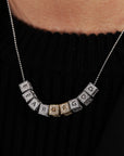 baby block letter custom necklace chain choker jesus is king kanye west rhude virgil off white