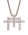 GUNNA cross TRIPLE pendant & necklace with free matching chain included.
