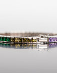 eyefunny princess eternity bracelet EYEFUNNY Ginza Boutique アイファニー 銀座ブティック tennis link Bracelets With Cut Multi-color gemstone Bracelet Silver Jewelry affordable hip hop jewelry ifandco