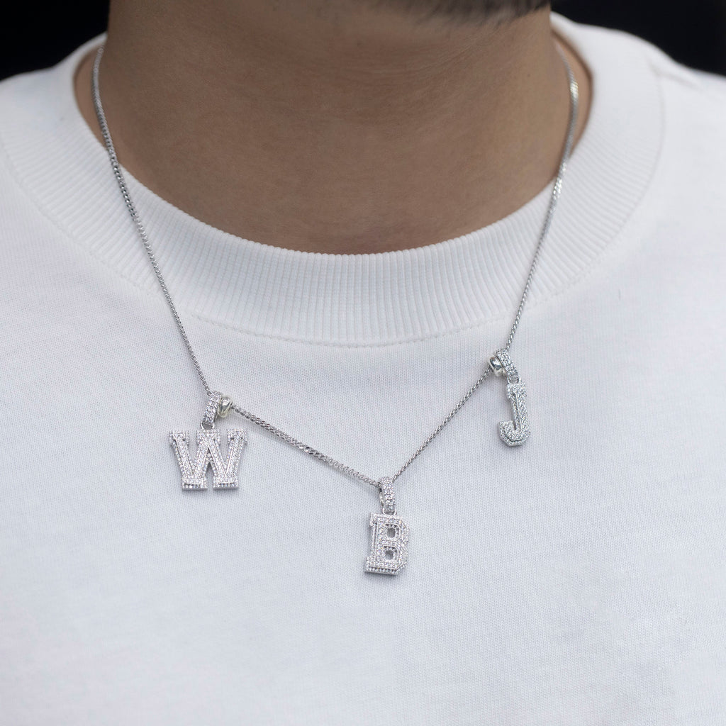 custom alphabet letter bubble nano greg yuna diamond silver white gold celebrity jewelers ifandco