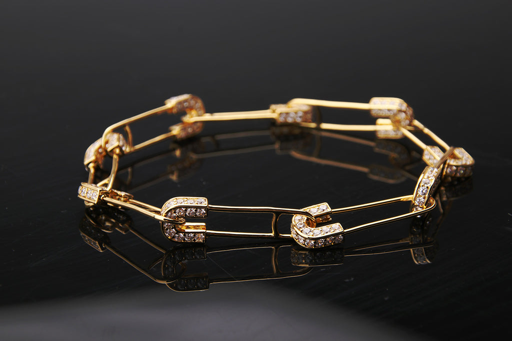 EYEFUNNY アイファニー Diamond safetypin bracelet necklace diamond poggy jbalvin kim jones clot poon