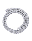 4mm tennis link silver white gold diamond necklace short diamond necklace choker White Gold kylie jenner kardashians fashion nova shein