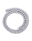 4mm tennis link silver white gold diamond necklace short diamond necklace choker White Gold kylie jenner kardashians fashion nova shein