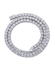 4mm tennis link silver white gold diamond necklace short diamond necklace choker White Gold kylie jenner kardashians fashion nova shein