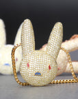 Custom bad bunny pendant & necklace free chain jbalvin drake music video diamond