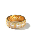 travis kylie halo engagement ring fully iced eternity white gold yellow diamond shopgld