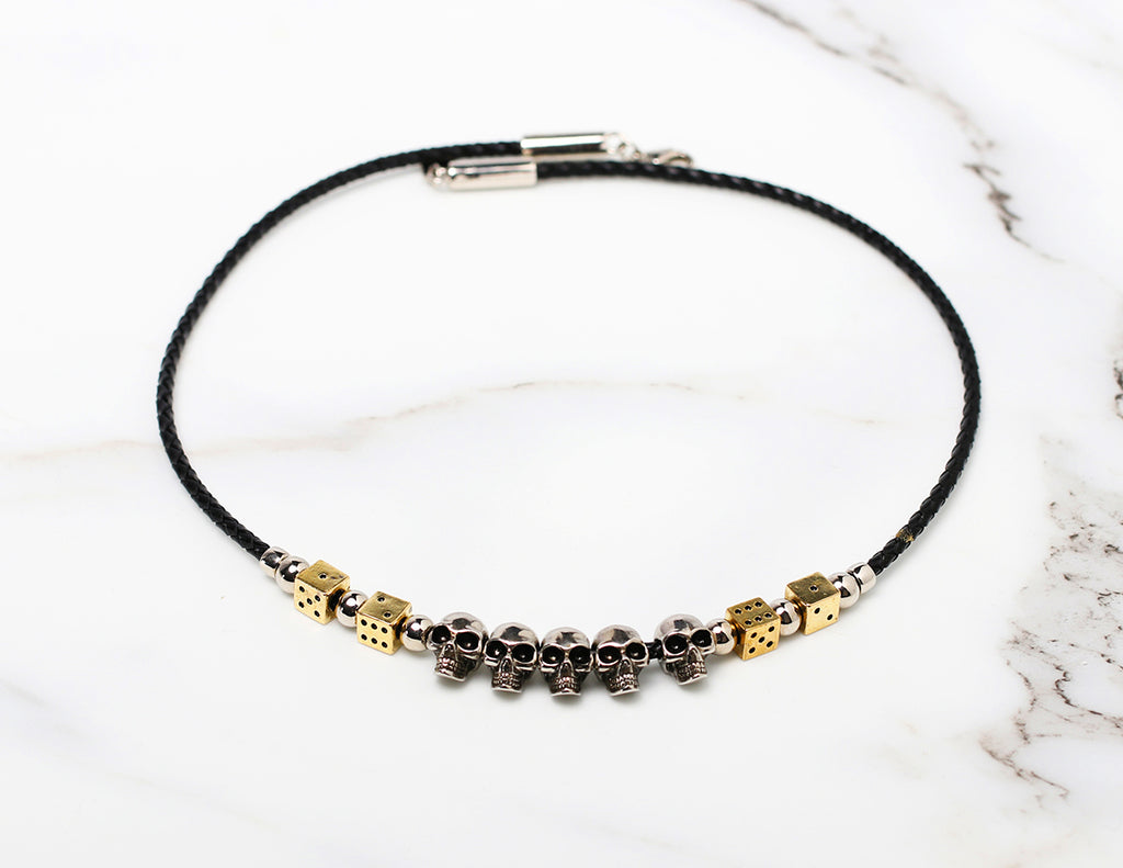 asap rocky jewelry pearl necklace dice skull chain choker playboi carti vlone