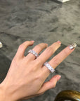 Kylie Jenner signature eternity band ring in oval kylie ring diamond