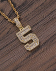 Custom number baguette pendant necklace chain dialmond fully iced instagram famous rapper jewelry hip hop top jewelers