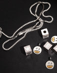 baby block letter custom necklace chain choker jesus is king kanye west rhude virgil off white