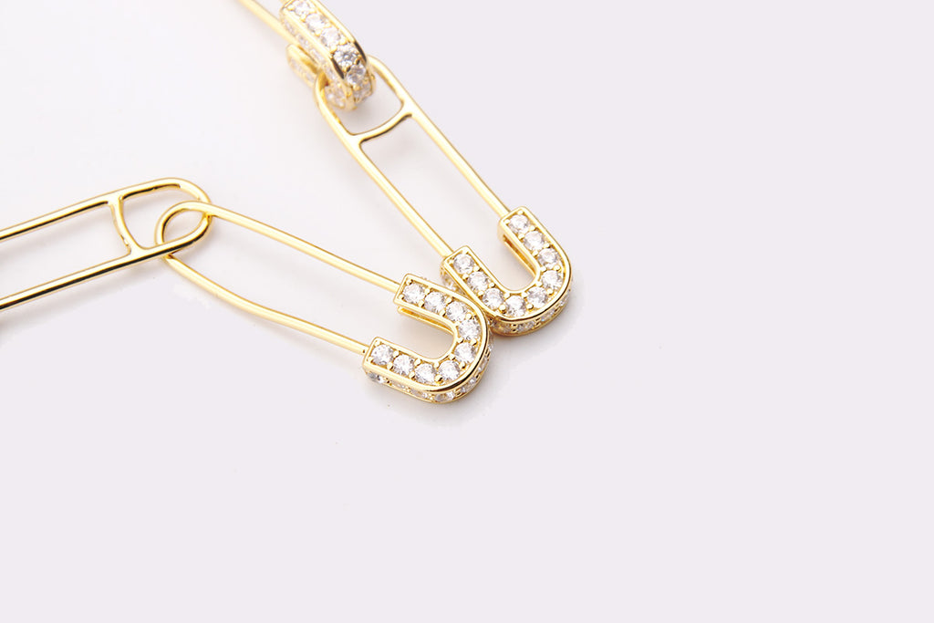 EYEFUNNY アイファニー Diamond safetypin bracelet necklace diamond poggy jbalvin kim jones clot poon