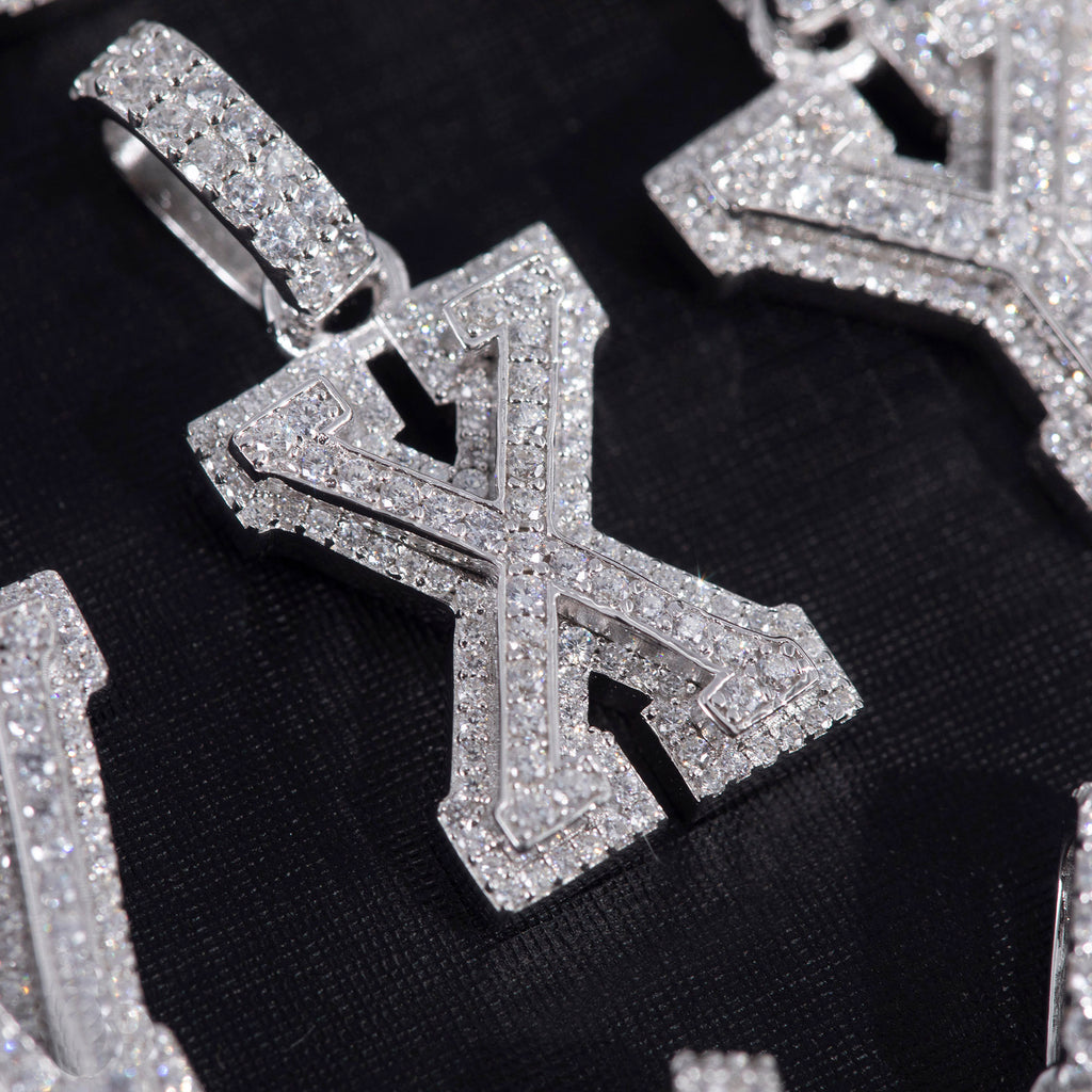 custom alphabet letter bubble nano greg yuna diamond silver white gold celebrity jewelers ifandco