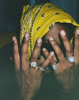 asap rocky pearl ring diamond custom chain jewelery free matching chain