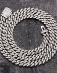 6mm cuban link necklace chain diamond ankle chain hip hop rapper jewelers ifandco cardib megan fashion nova hip hop jewelry