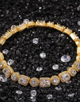 travis scott canary halo one row solitaire tennis link bracelet out with kylie jenner