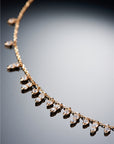 Kylie Jenner Tiffany diamonds dangling choker chain necklace