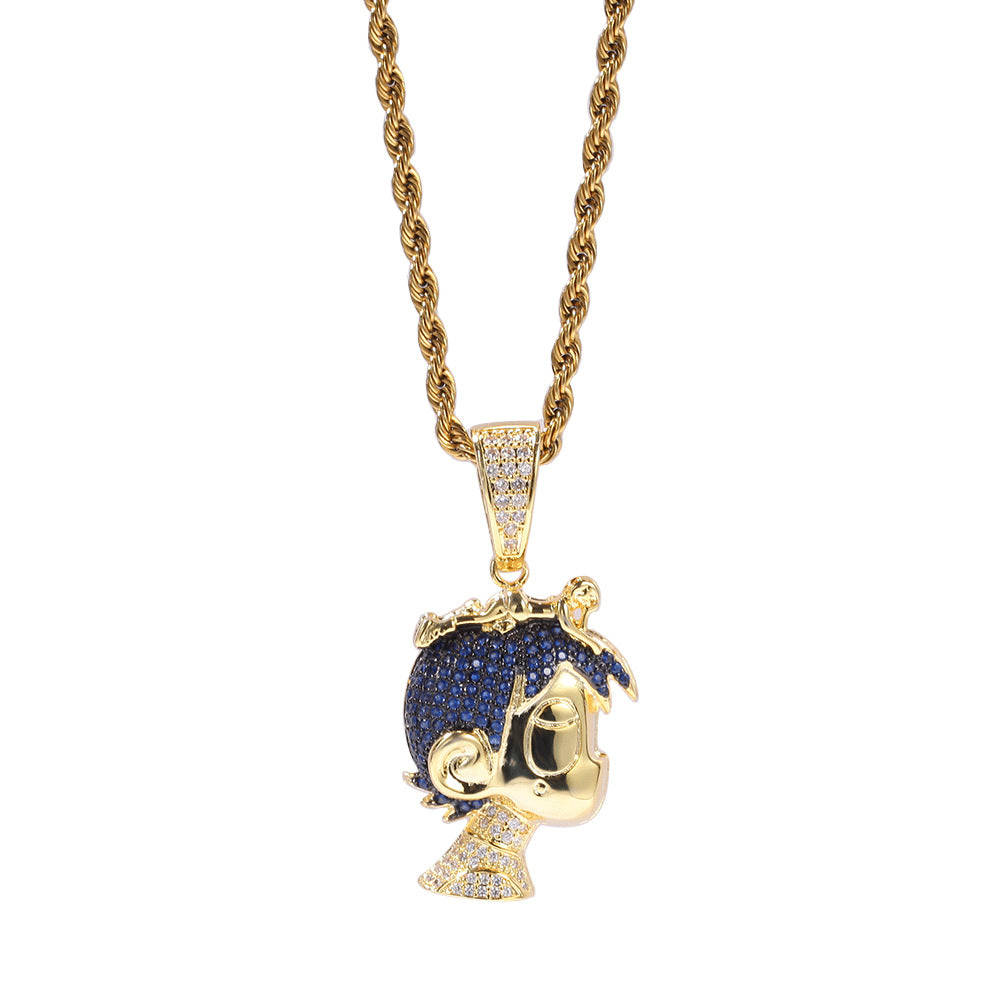 Lil Uzi Vert vs. the World pendant necklace diamond Eternal Atake, Lil Uzi Vert vs. The World 2, and Pluto x Baby Pluto