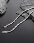 Iced out 6mm halo oval solitaire tennis links diamond bracelet White Gold bling iced out diamonds VVS