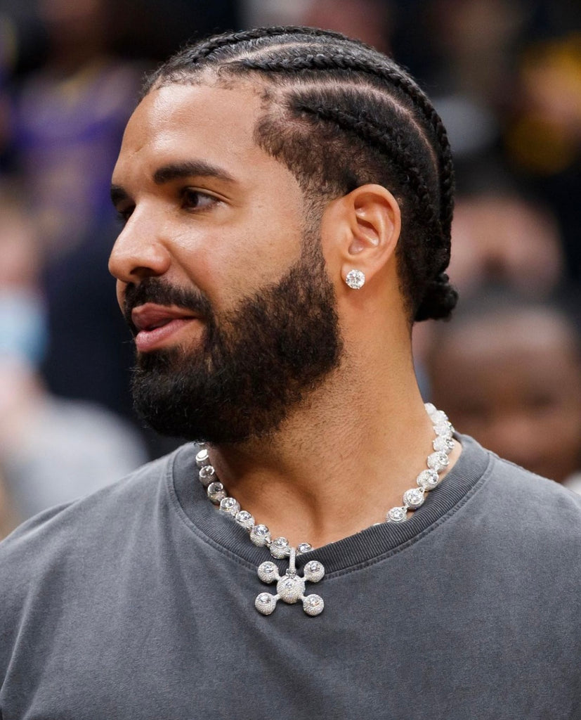 frank homer diamond Ocean sphere legs pendant necklace chain Drake