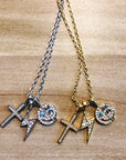 EYEFUNNY smiling face pendant necklace chain diamond vvs アイファニー POGGY KIM JONES VIRGIL JBALVIN