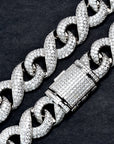15mm Infinity cuban link necklace chain diamond ifandco shopgld hip hop jewelry celebrity jewelers diamond yellow gold gold price