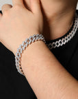 curb cuban link 14mm necklace chain fully iced custom clasp diamond ifandco