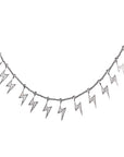 Farfetch Eyefunny diamond thunderbolt thunder pendant choker necklace nigo poppy kim jones