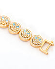EYEFUNNY smiling face bangle bracelet smiley diamond vvs アイファニー POGGY KIM JONES VIRGIL JBALVIN