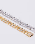 19MM Miami cuban link chain bracelet as seen on LIL UZI VERT special clasp gold vvs diamond