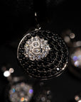 eight-ball pendant necklace chain diamond ifandco nano eyefunny