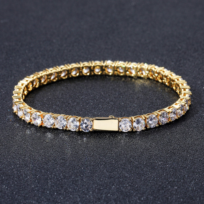 4mm tennis link silver white gold diamond necklace short diamond necklace choker White Gold kylie jenner kardashians fashion nova shein