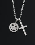 EYEFUNNY smiling face pendant necklace chain diamond vvs アイファニー POGGY KIM JONES VIRGIL JBALVIN