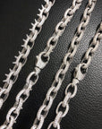 Playboi Carti spiked links necklace cuban link fully iced diamond vvs vlone asap rocky