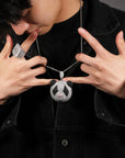 Fully iced Panda diamond pendant necklace chain as seen on Jackson Wang Got7 kpop fans buy panthepack