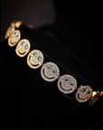 EYEFUNNY smiling face bangle bracelet smiley diamond vvs アイファニー POGGY KIM JONES VIRGIL JBALVIN