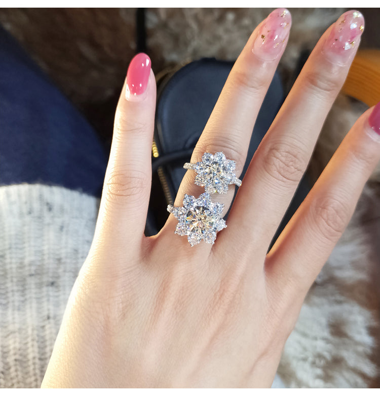 Sunflower by Harry Winston, Large Diamond Ring cheap best price engagement rings wedding