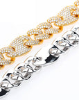 16mm gucci link cuban link combo bracelet custom clasp diamond shopgld gold