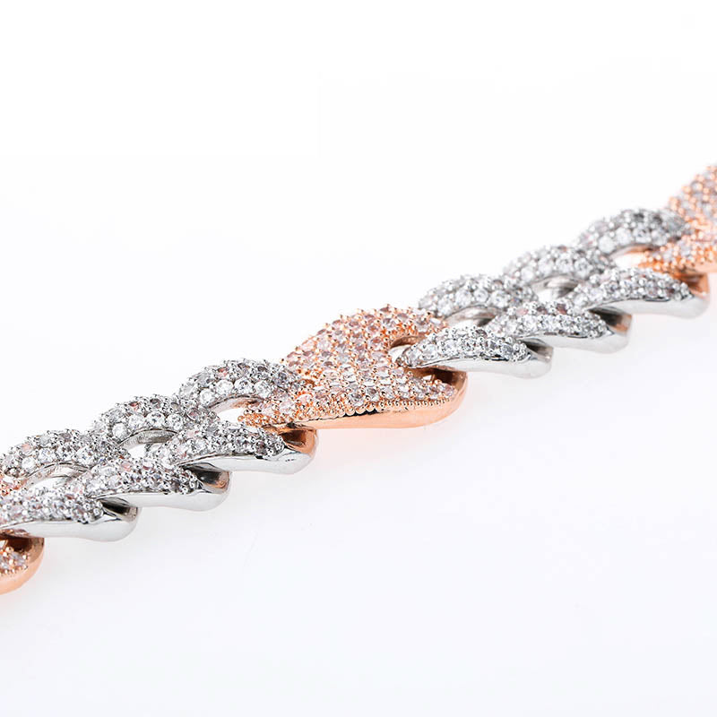 16mm gucci link cuban link combo bracelet custom clasp diamond shopgld gold
