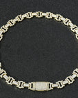 Vintage 13mm C de Cartier double CC baguette necklace cuban link chain interlaced diamond necklace rapper trap music playboi carti