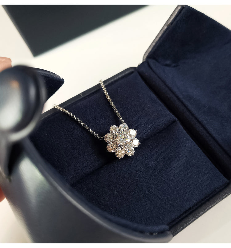 Sunflower by Harry Winston diamond pendant necklace chain vvs engagement ring