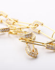 EYEFUNNY アイファニー Diamond safetypin bracelet necklace diamond poggy jbalvin kim jones clot poon