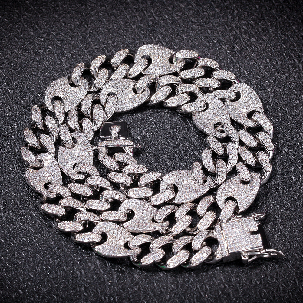 gucci link gg cuban link combo necklace chain diamond gold vvs ifandco shopgld travis scott migos