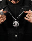 Fully iced Panda diamond pendant necklace chain as seen on Jackson Wang Got7 kpop fans buy panthepack