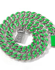 louis vuitton virgil off white inspired alike enamel cuban link necklace chain