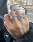 Kylie Jenner signature eternity band ring in oval kylie ring diamond