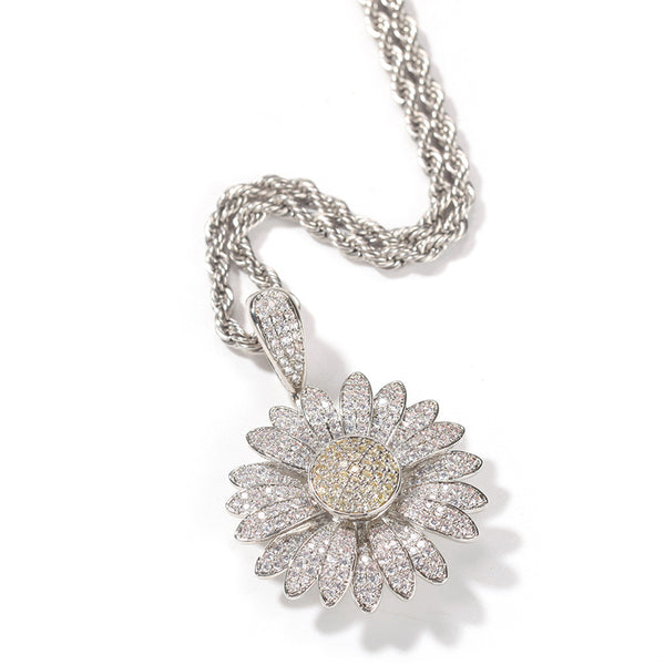 ★daisy★♡14kgf 14K Gold Daisy Flower Diamond Stud Earrings | Dallas TX