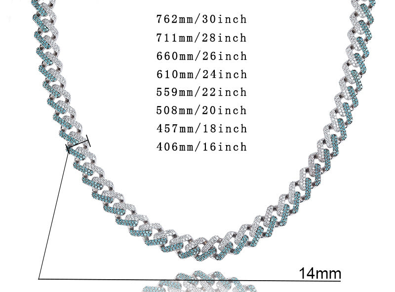 two tone curb cuban link bracelet blueface diamond gold buy travis scott